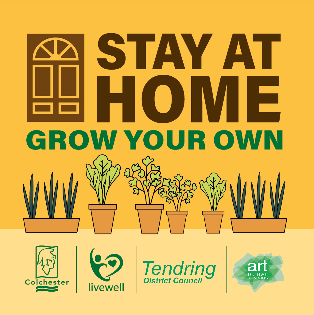 Decorative: Stay at home, grow your own logo