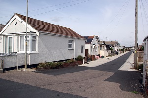 Improved road in Jaywick Sands
