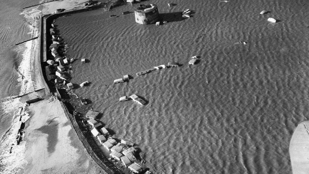  Martello Tower C Jaywick floods 1953 from CDLHS