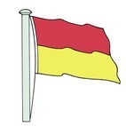 Image of a red and yellow flag
