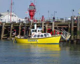 Ferry boat at Ha'penny Pier Harwich